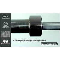 Armortech 6.6ft Olympic Barbell 15kg
