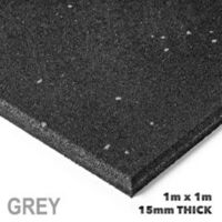 Armortech Commercial Gym Flooring Grey Fleck 1x1m x 15mm