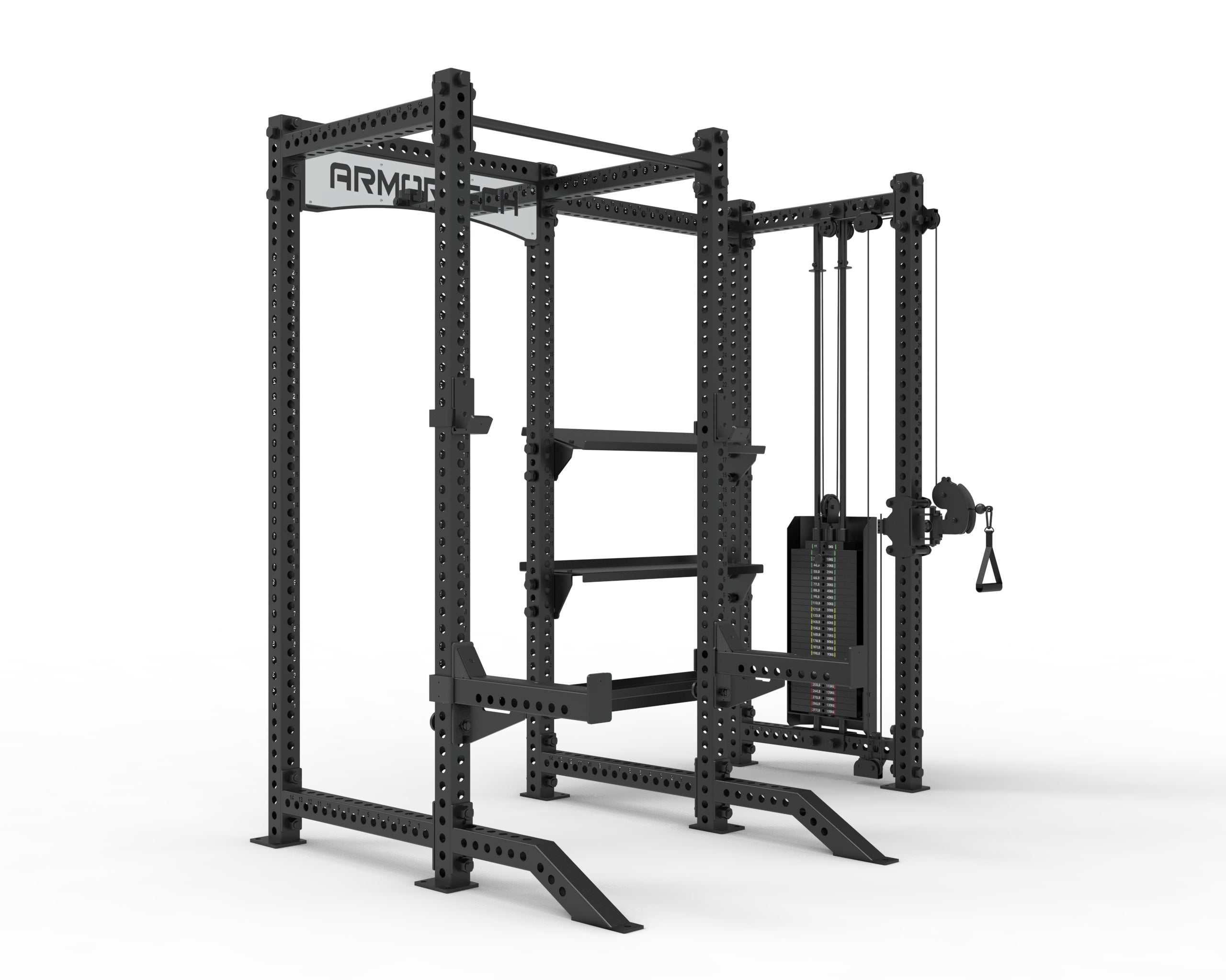X Series Rack with Cable Tower + Storage – Flex Fitness Equipment New ...