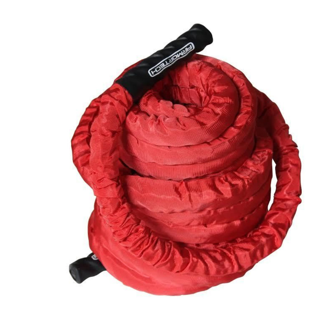 Battle Rope 15m x 38mm - Red Nylon Sheath – Flex Fitness Equipment New ...